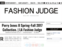 Tablet Screenshot of lafashionjudge.com